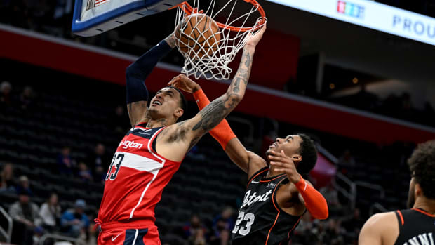 Kyle Kuzma's shot at the Pistons continues to age bad.